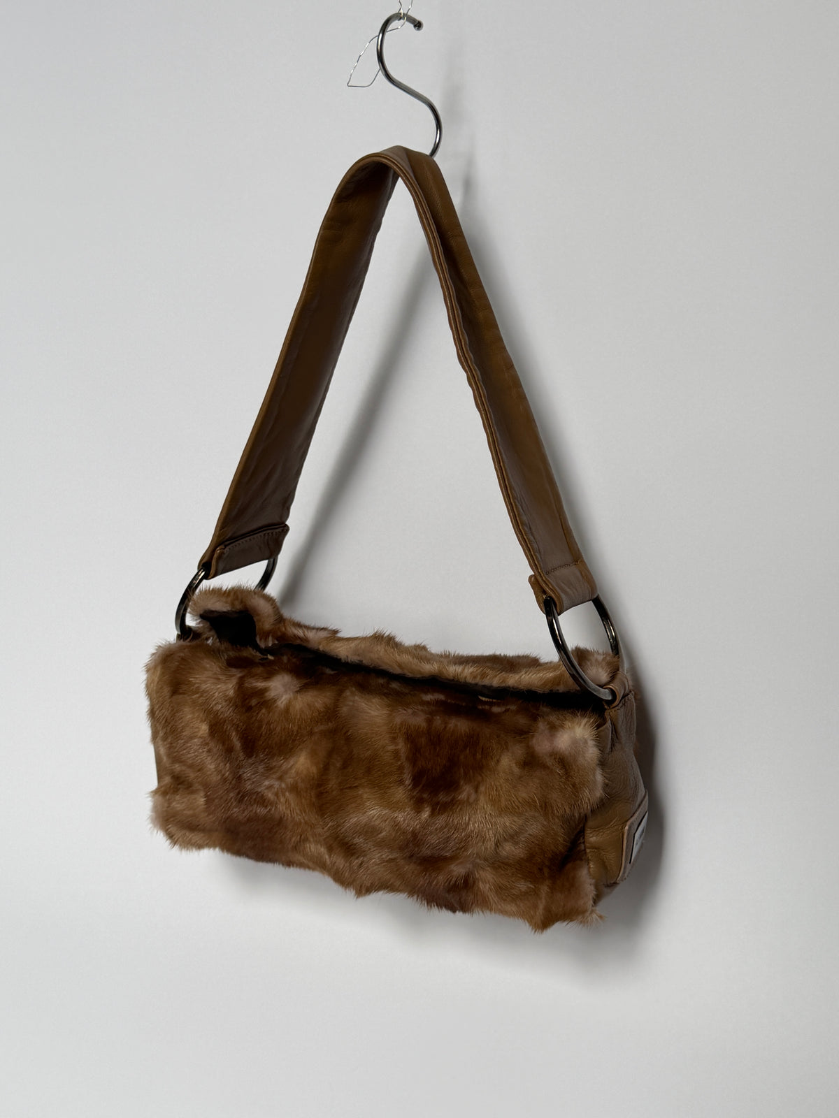 Genuine Fur & Leather Shoulder Bag
