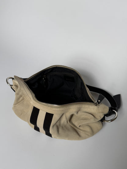 Bally Trainspotting Suede Hobo Bag