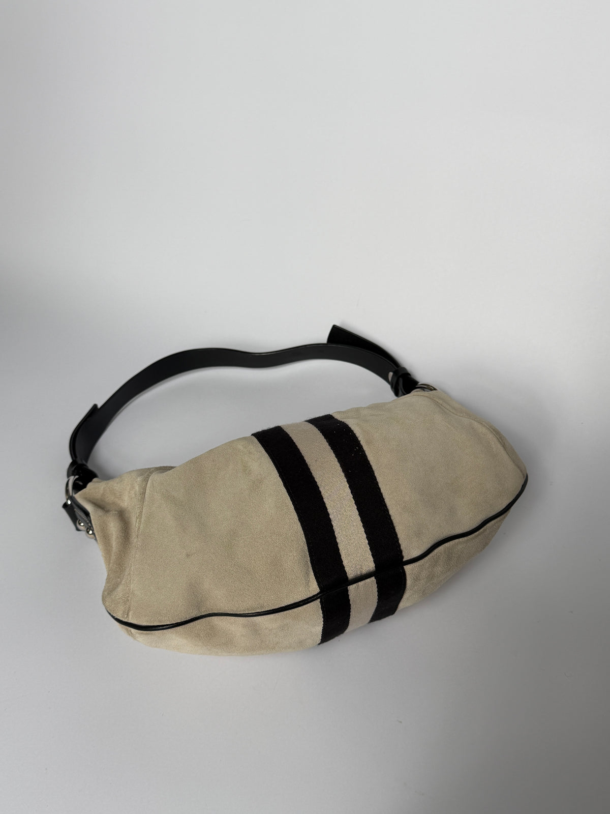 Bally Trainspotting Suede Hobo Bag