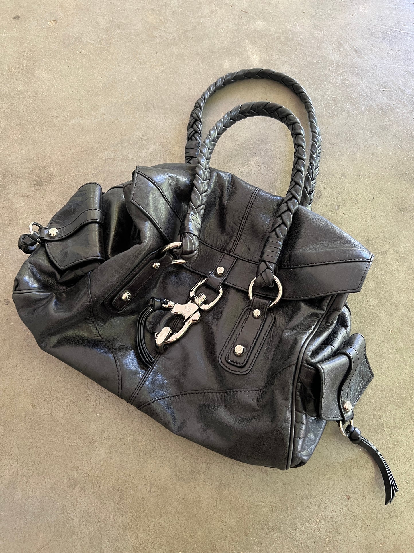 Francesco Biasia Slouchy Leather Shoulder Bag