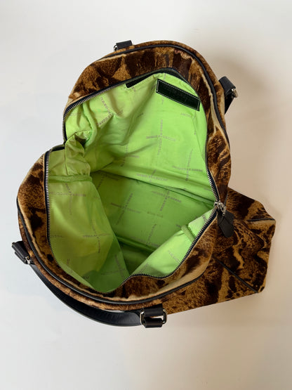 Vintage Jacques Le Corre giraffe print pony hair duffle bag — view 5