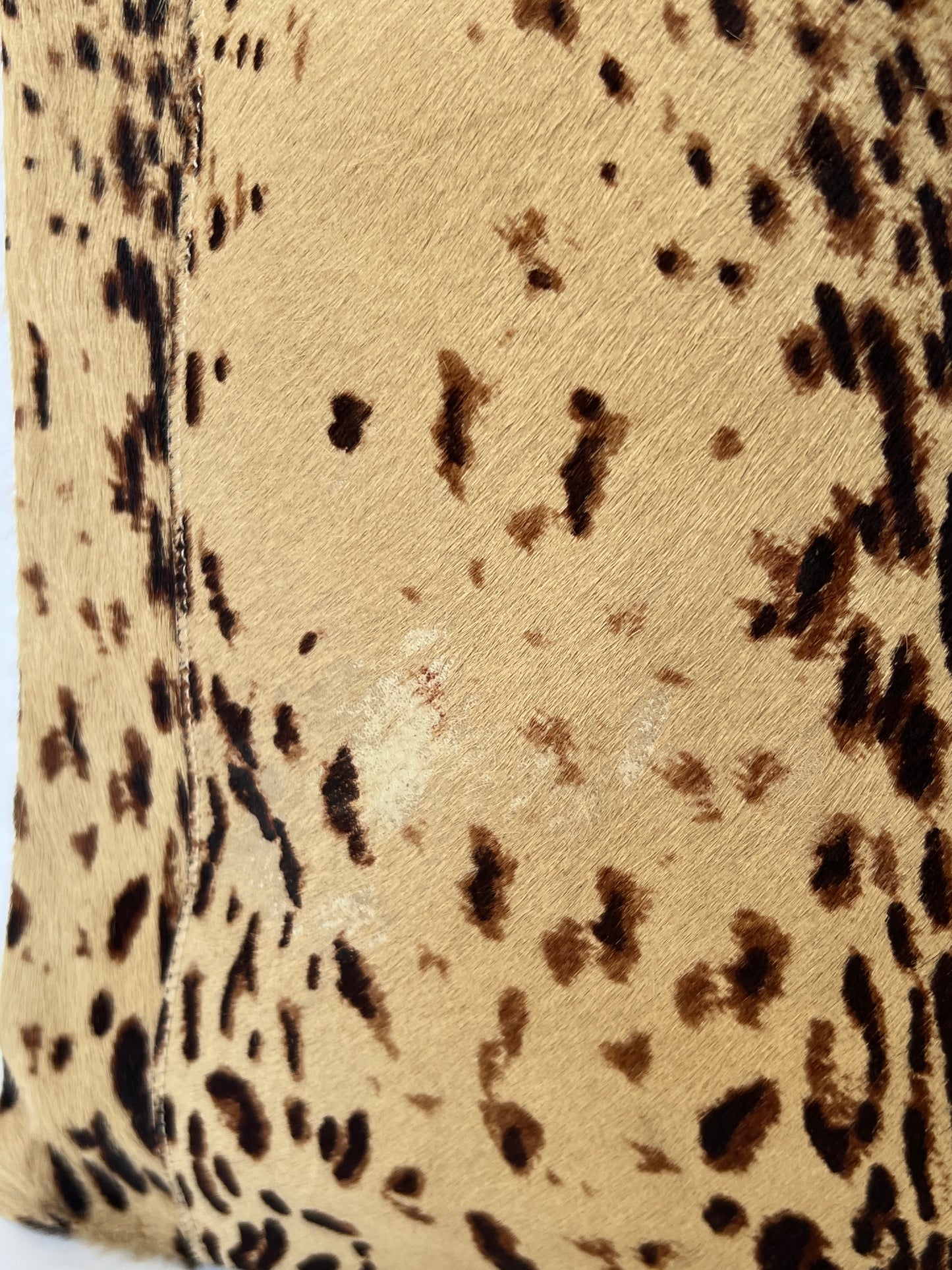 Massimo Dutti Pony Hair Leopard Tote