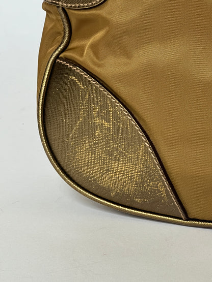 Prada Tessuto Sport Gold Stripe Shoulder Bag – Early 2000s