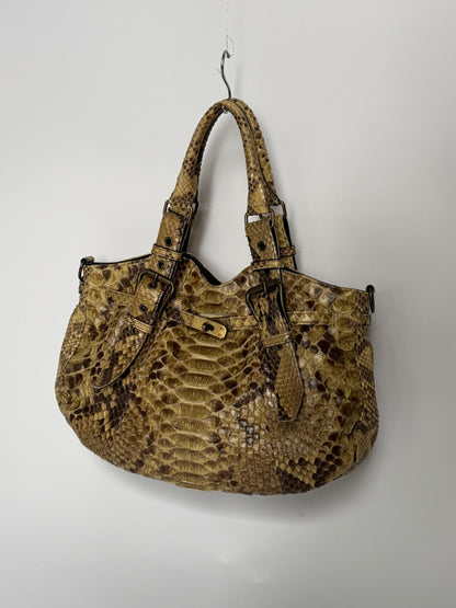 Genuine Python Leather Shoulder Bag