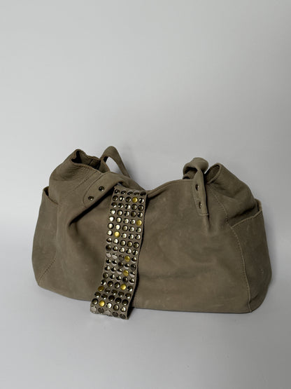 Studded Leather Tote