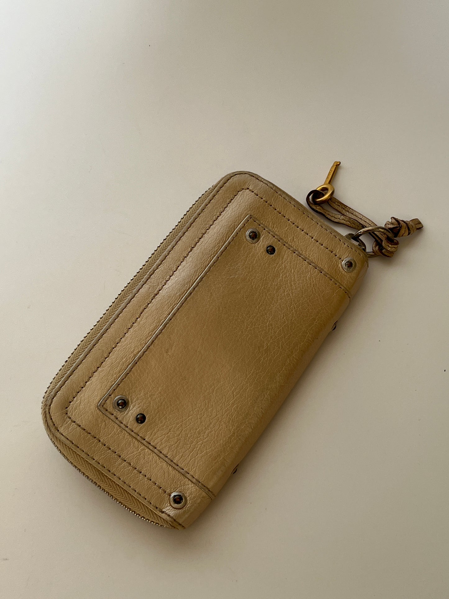 Chloé Paddington Iridescent Leather Zip Wallet