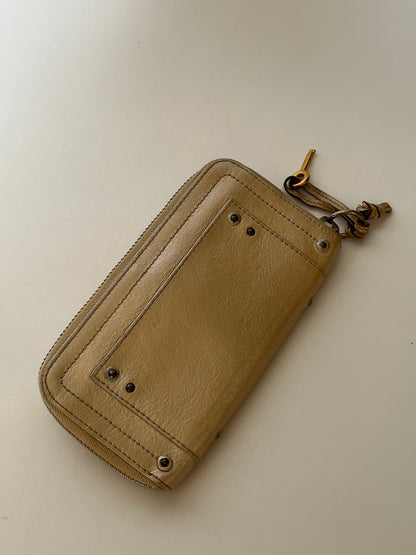 Chloé Paddington Iridescent Leather Zip Wallet