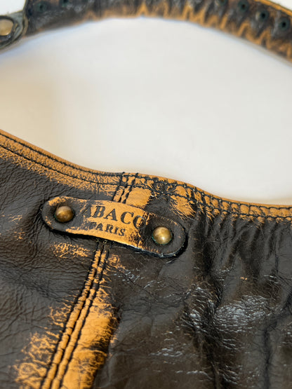 ABACO Paris Oversized Distressed Leather Fringe Hobo