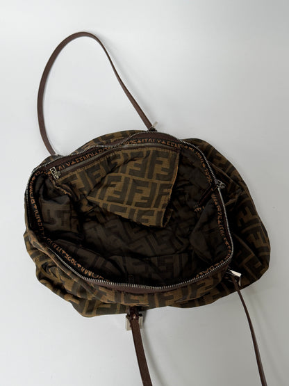 Fendi Zucca Nylon Mamma Bucket Bag