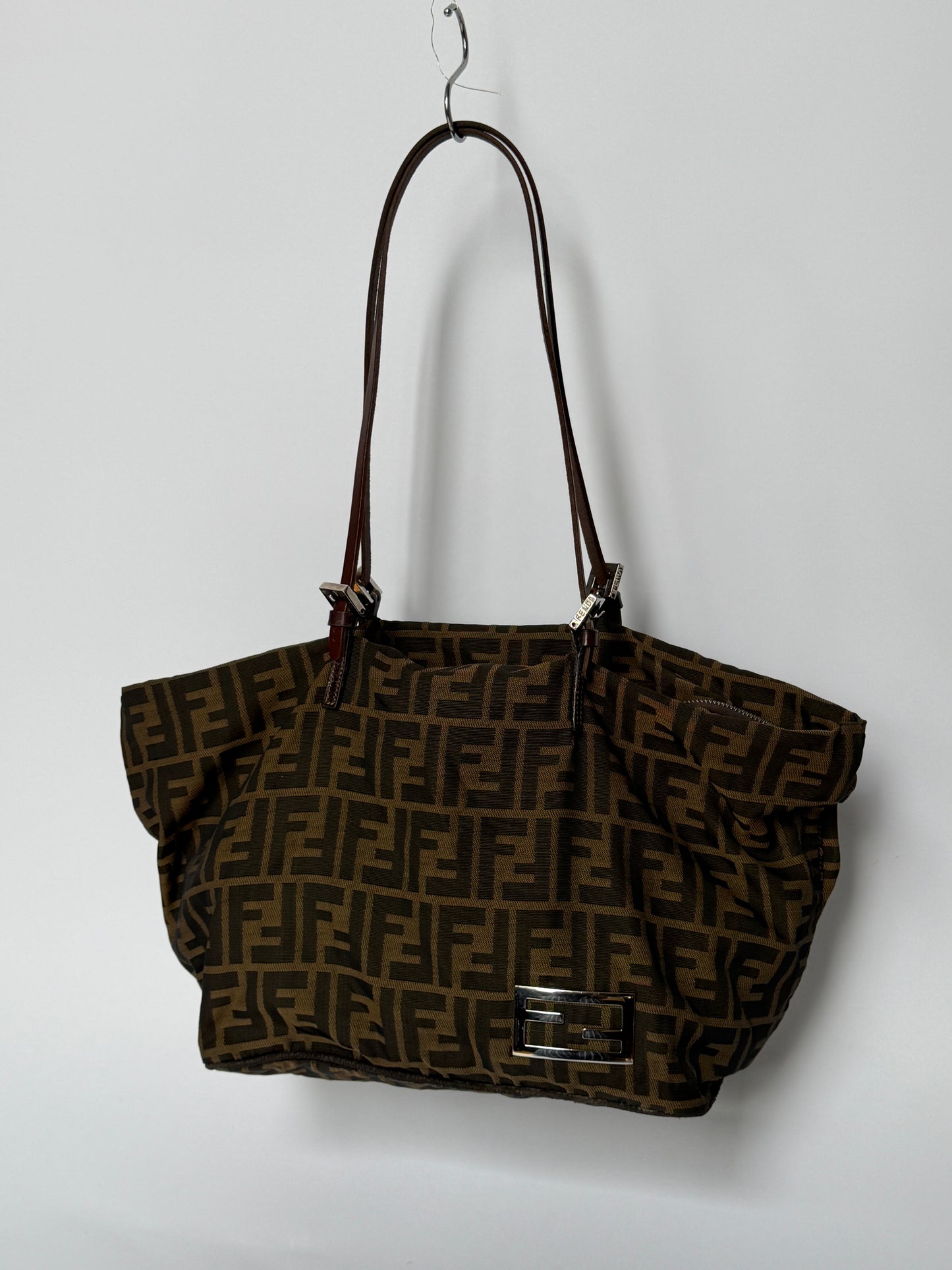 Fendi Zucca Nylon Mamma Bucket Bag