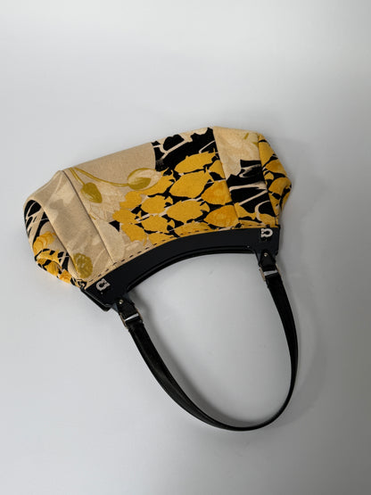 Ferragamo Fish & Flower Print Canvas Handbag