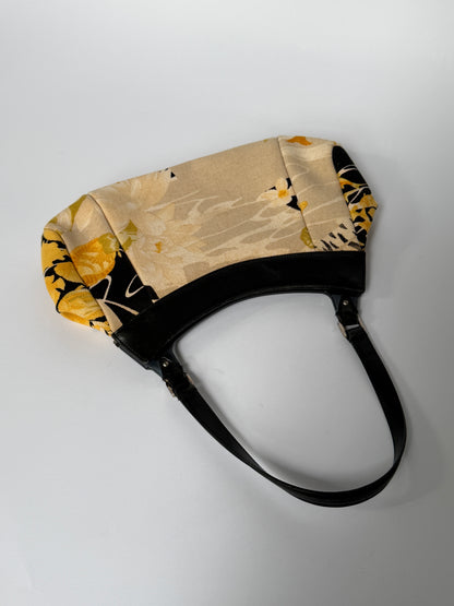 Ferragamo Fish & Flower Print Canvas Handbag