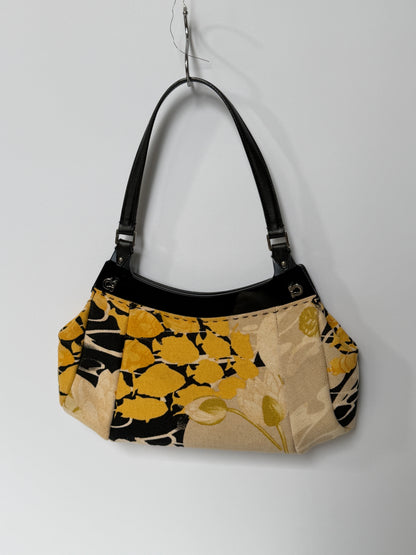 Ferragamo Fish & Flower Print Canvas Handbag