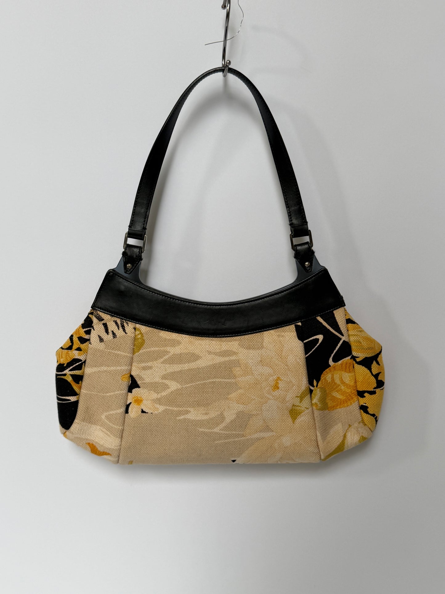Ferragamo Fish & Flower Print Canvas Handbag