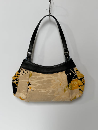 Ferragamo Fish & Flower Print Canvas Handbag