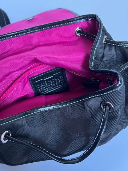 Coach Backpack w Flower Charm