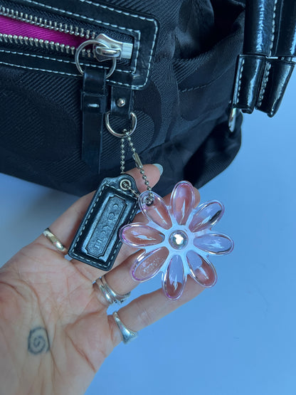 Coach Backpack w Flower Charm