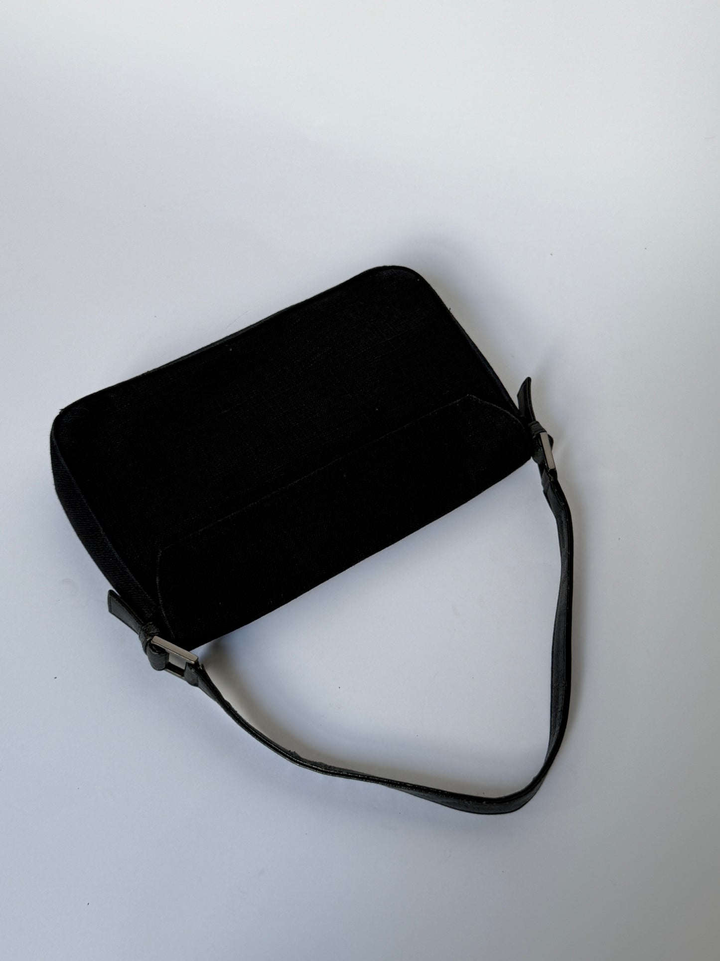 Guess Y2K Floral Bead Linen Shoulder Bag