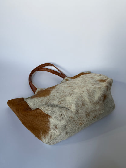Cow Print Hair-On Cowhide Tote Bag