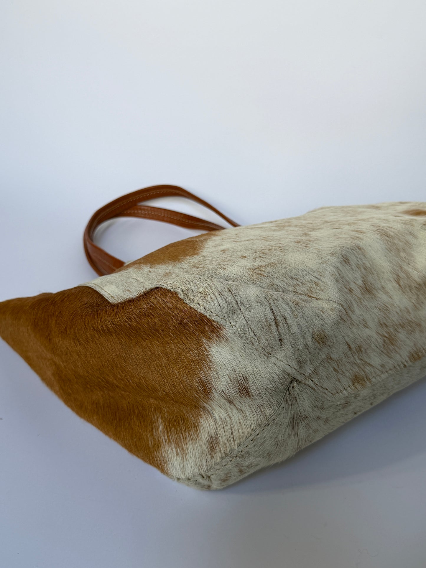 Cow Print Hair-On Cowhide Tote Bag