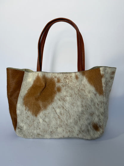 Cow Print Hair-On Cowhide Tote Bag