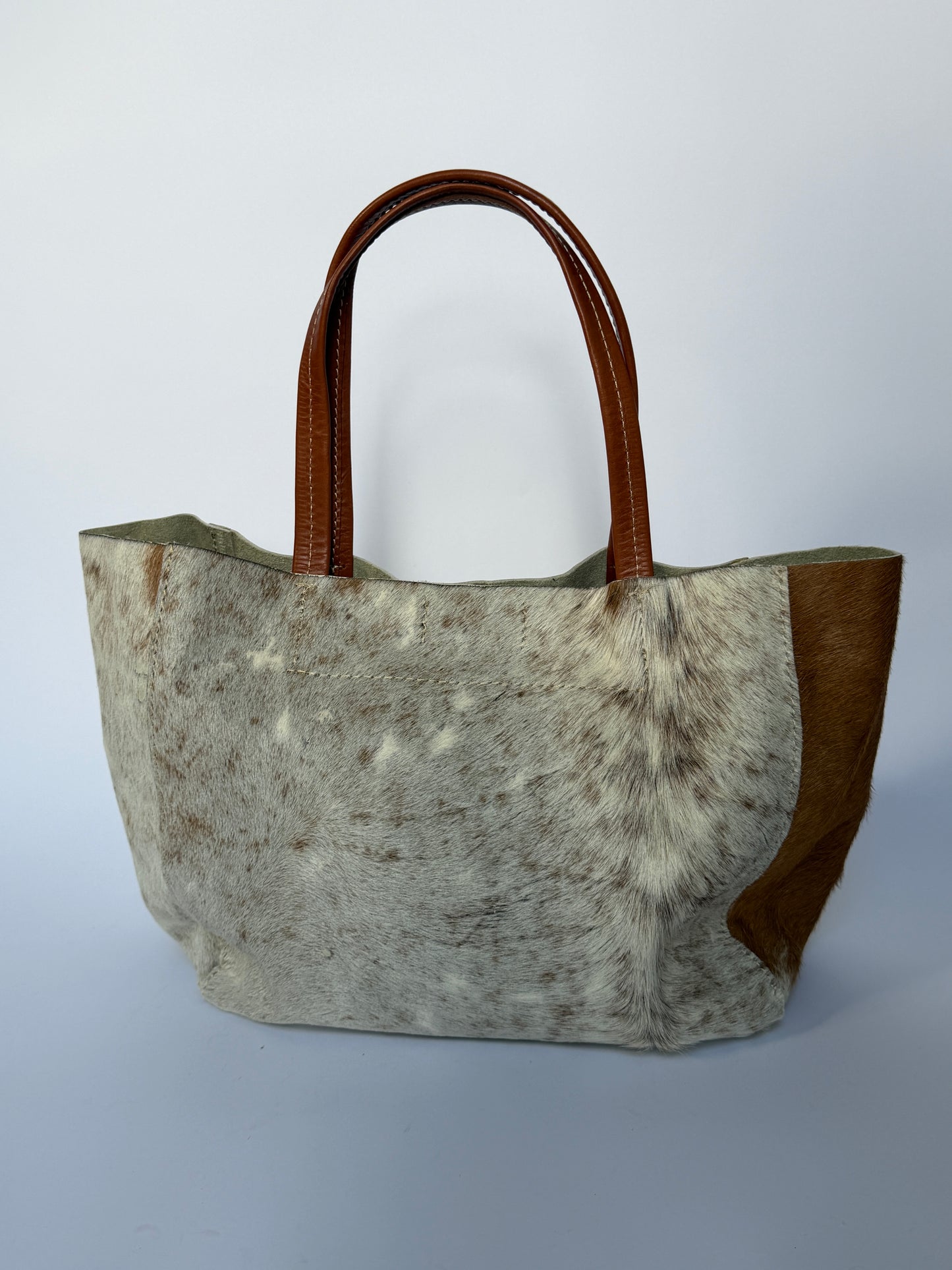 Cow Print Hair-On Cowhide Tote Bag