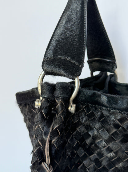 Falorni Intrecciato Calf Hair Handbag