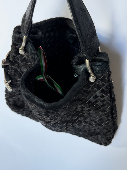 Falorni Intrecciato Calf Hair Handbag