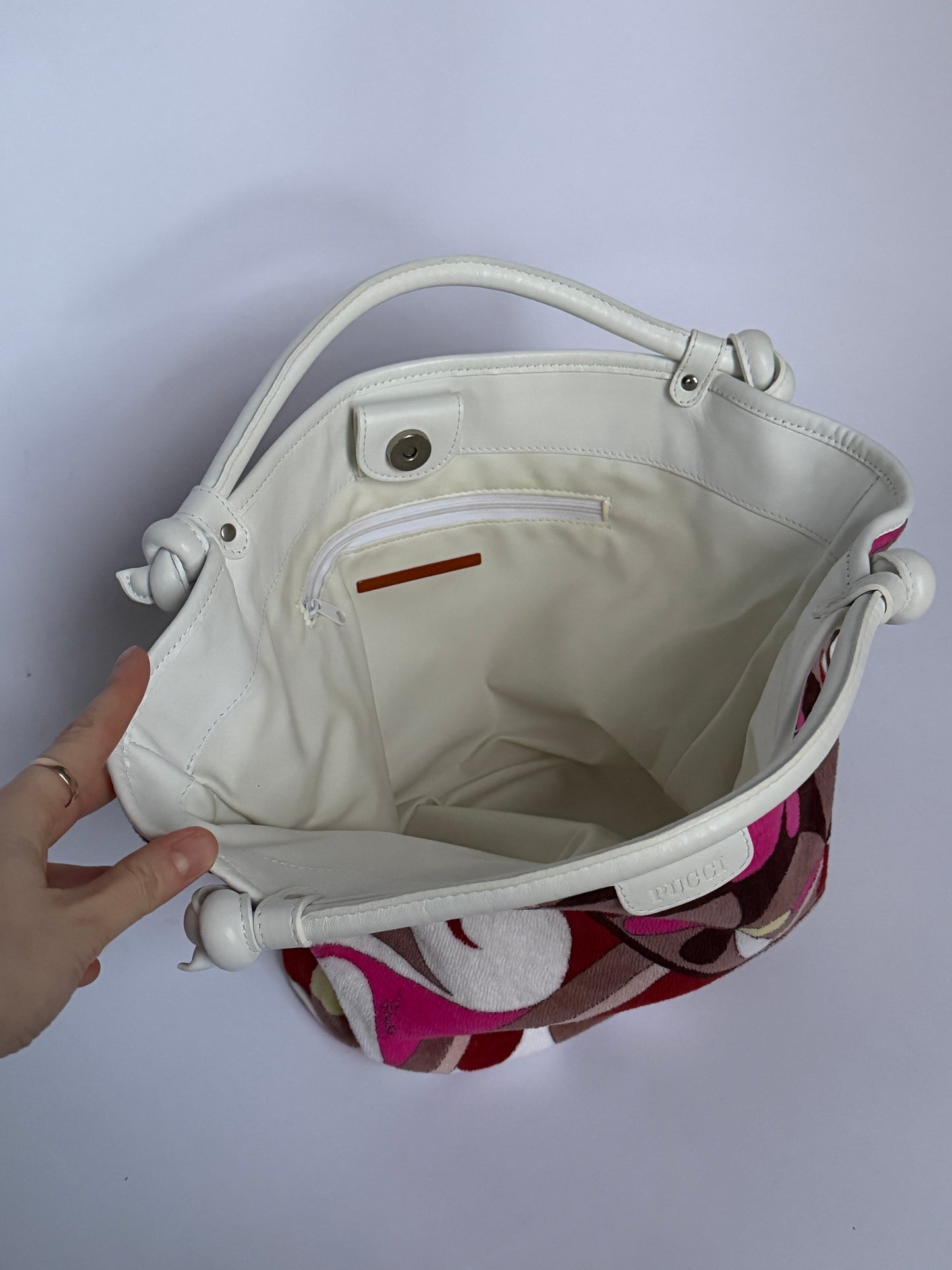 Pucci Multicolour Print Terrycloth Tote Bag