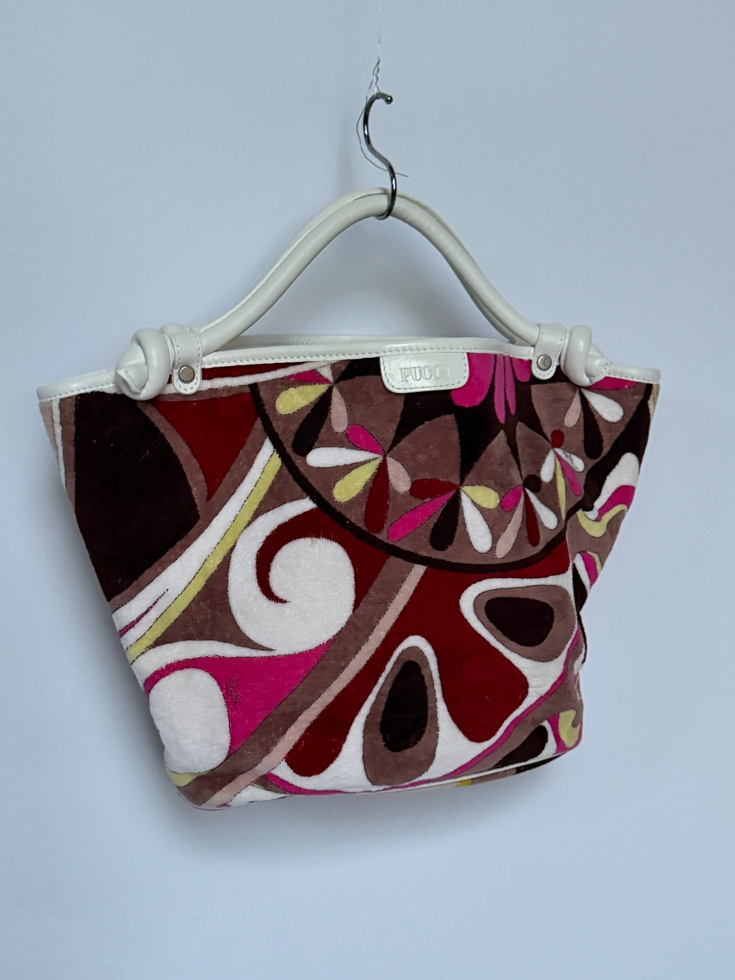 Pucci Multicolour Print Terrycloth Tote Bag