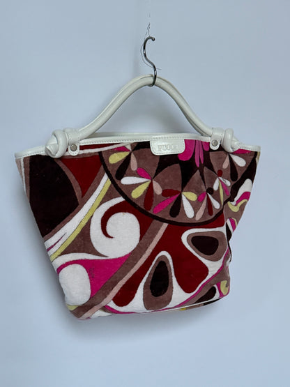 Pucci Multicolour Print Terrycloth Tote Bag