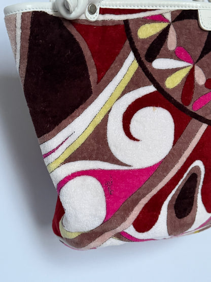 Pucci Multicolour Print Terrycloth Tote Bag