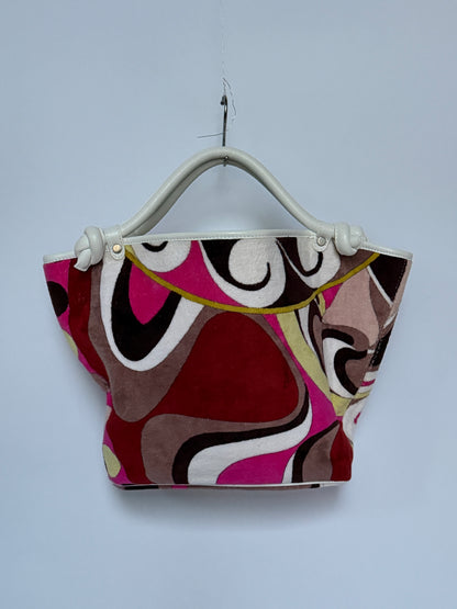 Pucci Multicolour Print Terrycloth Tote Bag