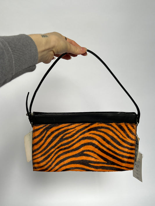 Italian Zebra Print Pony Hair Shoulder Bag