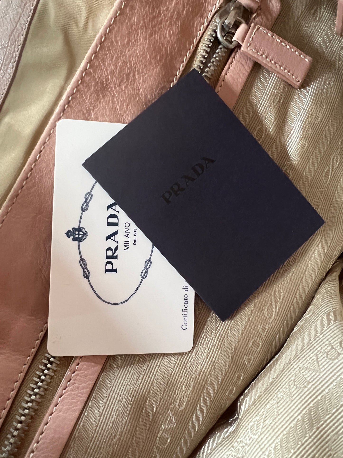 Prada Cammello Tessuto Nylon Buckle Bag