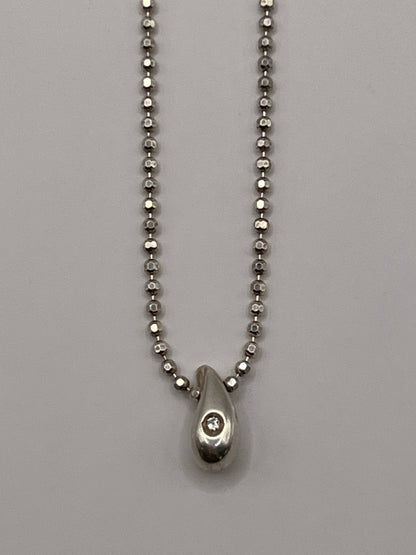 Courreges Teardrop Necklace