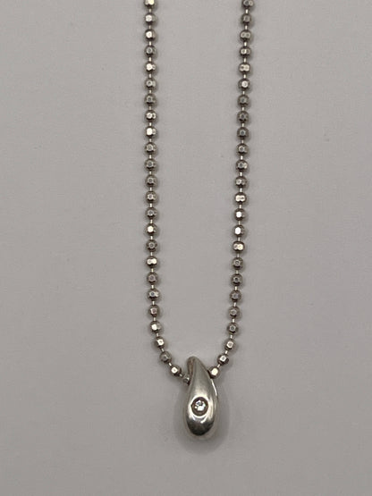 Courreges Teardrop Necklace