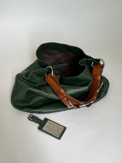 Forrest Green Stirrup Handle Tote
