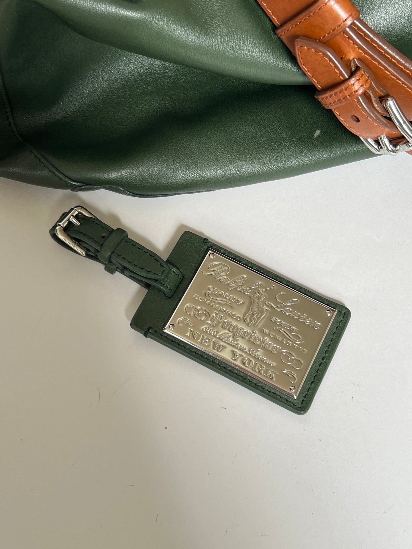 Forrest Green Stirrup Handle Tote