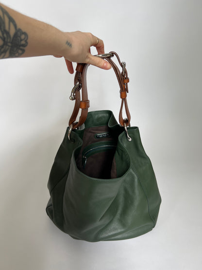 Forrest Green Stirrup Handle Tote