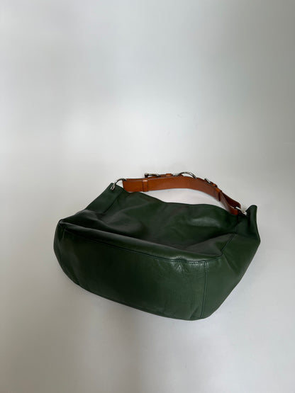 Forrest Green Stirrup Handle Tote