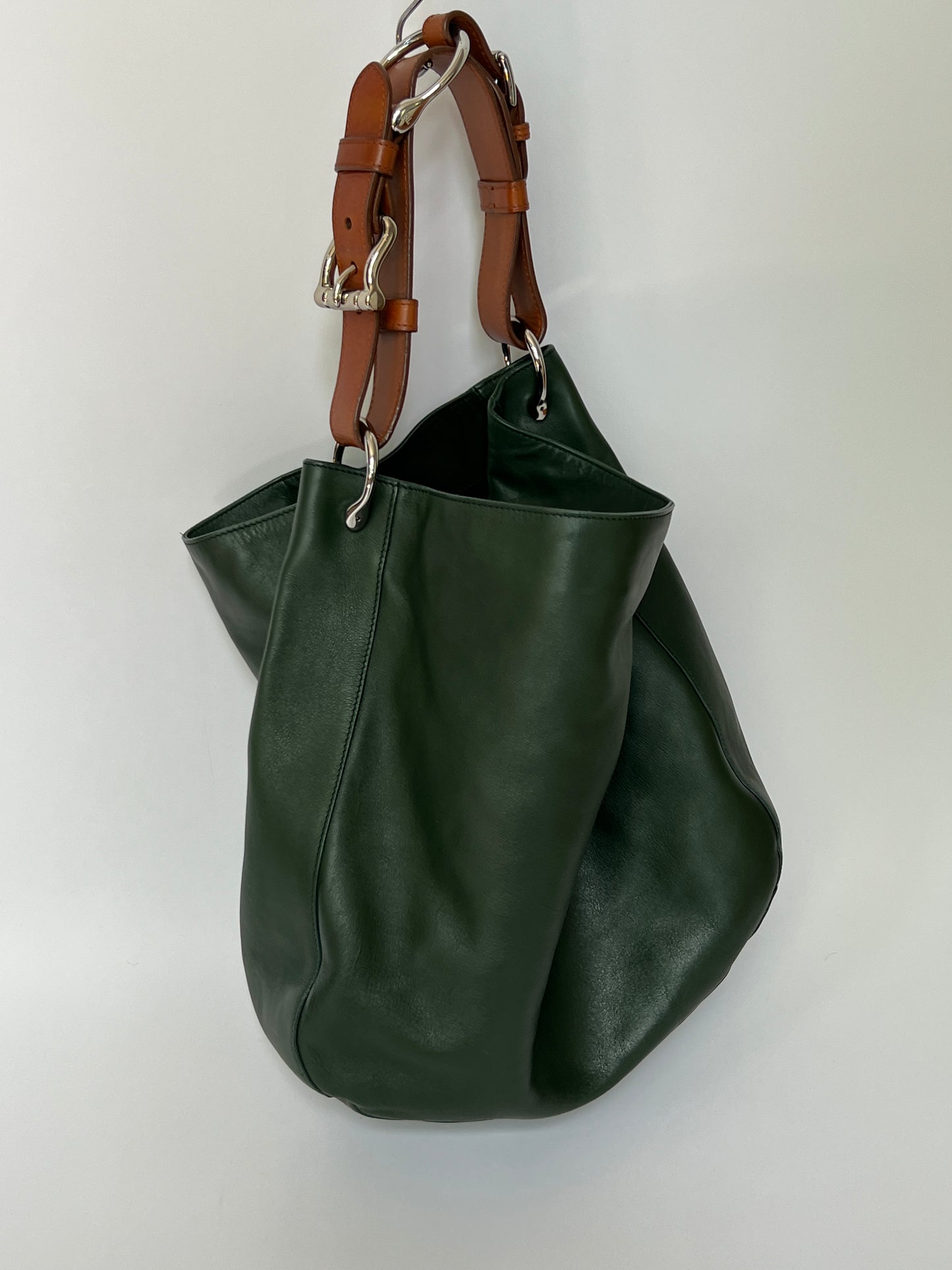 Forrest Green Stirrup Handle Tote