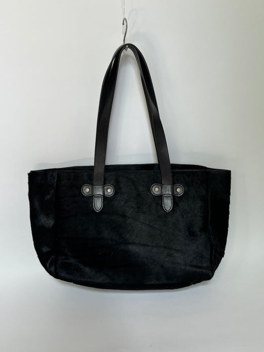Large Black pony Hair Tote