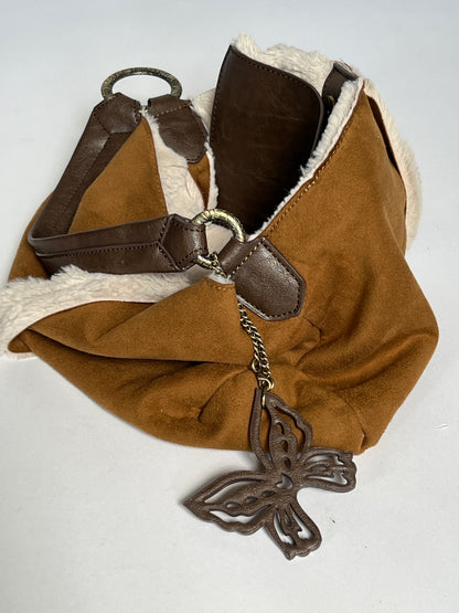 Shearling Butterfly Shoulder Bag