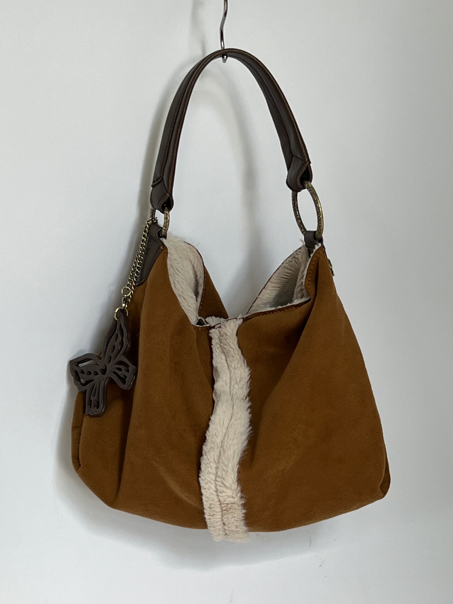 Shearling Butterfly Shoulder Bag