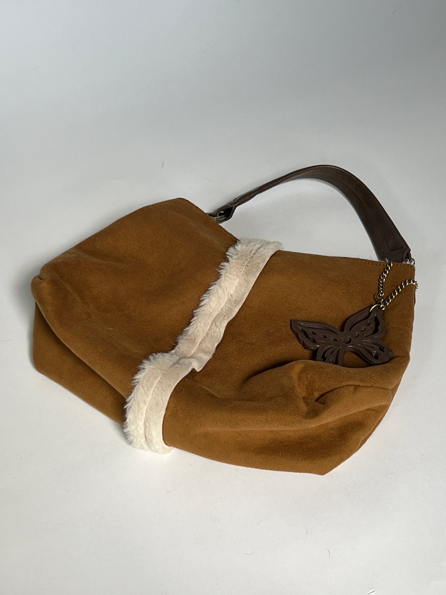 Shearling Butterfly Shoulder Bag