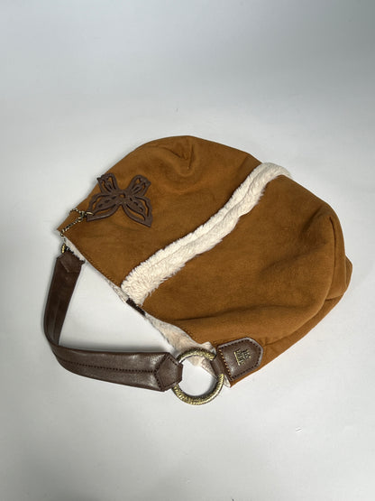 Shearling Butterfly Shoulder Bag