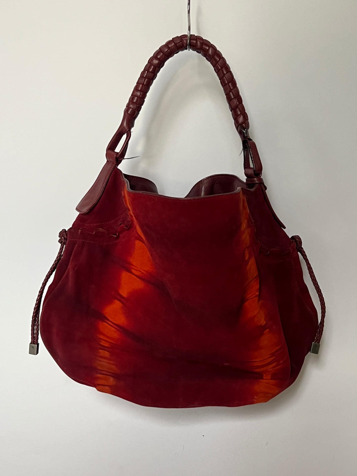 Ferragamo Tie-Dye Suede Gancini Hobo — Early 2000s