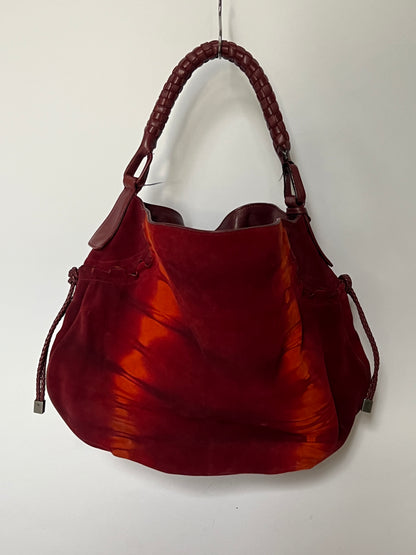 Ferragamo Tie-Dye Suede Gancini Hobo — Early 2000s