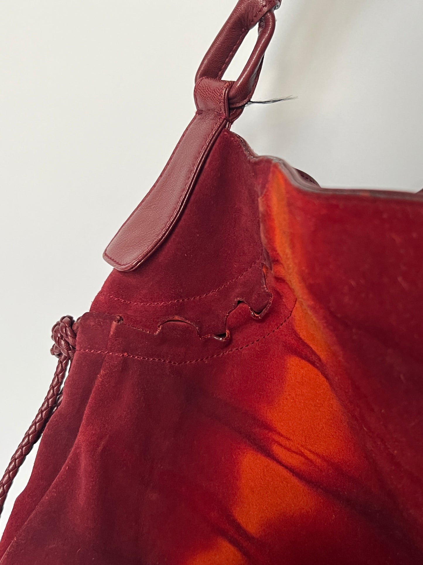 Ferragamo Tie-Dye Suede Gancini Hobo — Early 2000s